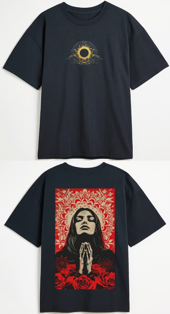 Sacred Rose Oversized T-shirt