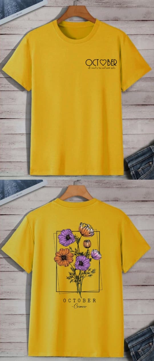 October Floral Regular T-shirt