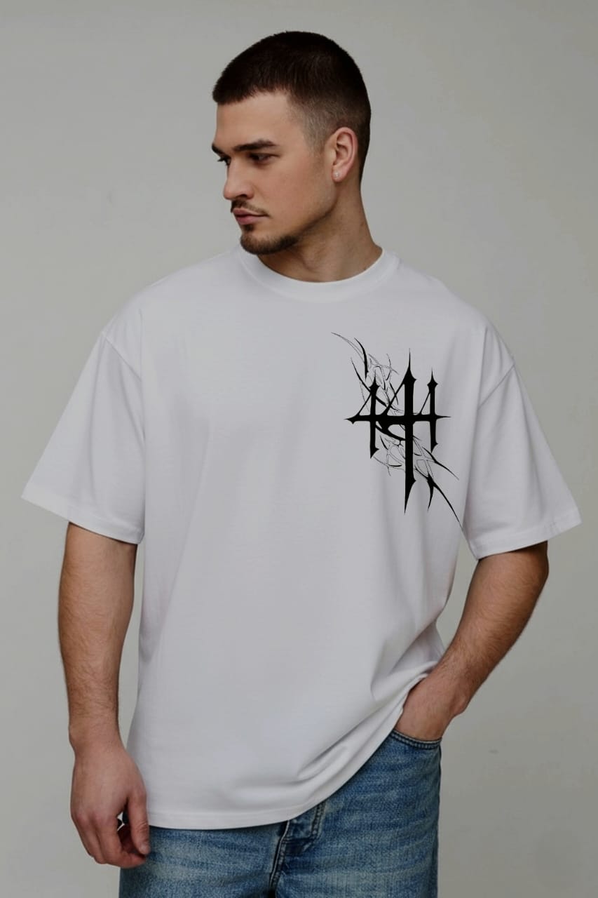 Gothic Flame Unisex Oversized T-shirt