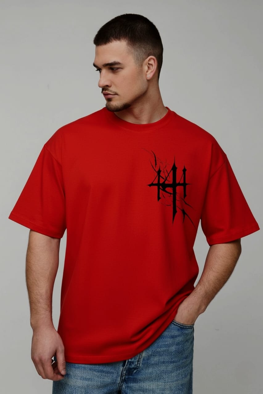 Gothic Flame Unisex Oversized T-shirt