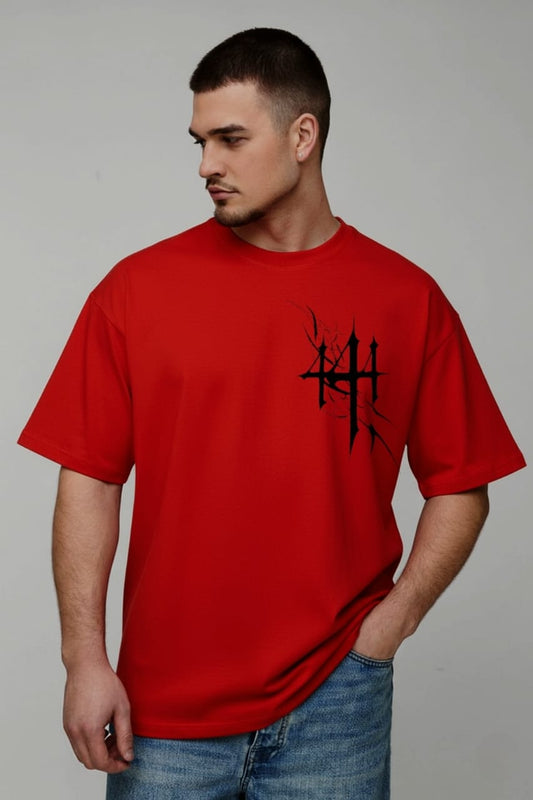 Gothic Flame Unisex Oversized T-shirt