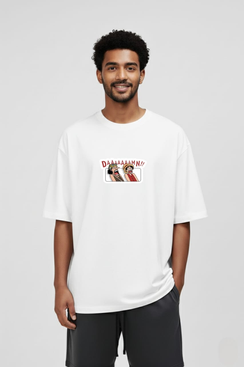DAAAAAAAMN!! Squad Unisex Oversized T-shirt