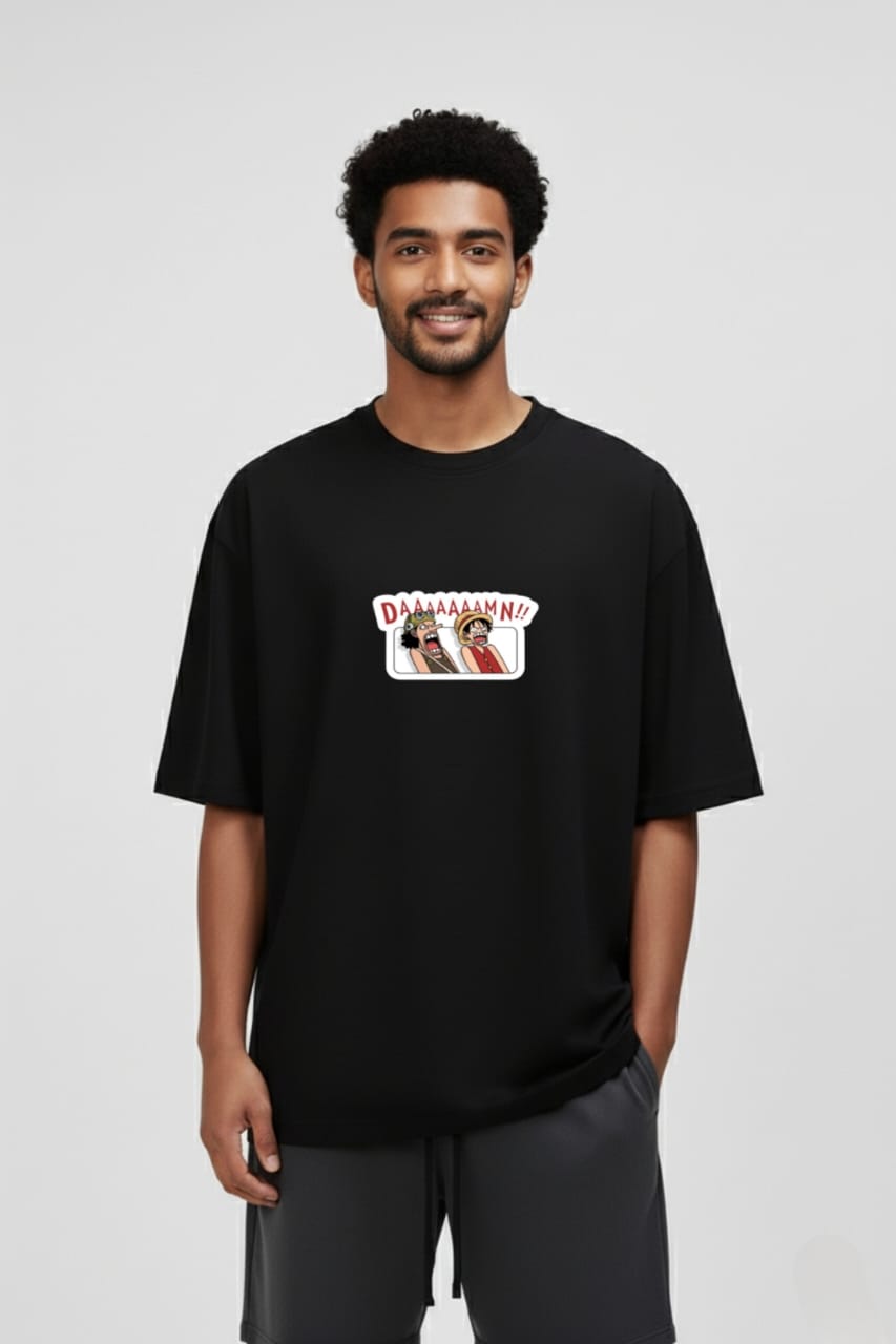 DAAAAAAAMN!! Squad Unisex Oversized T-shirt
